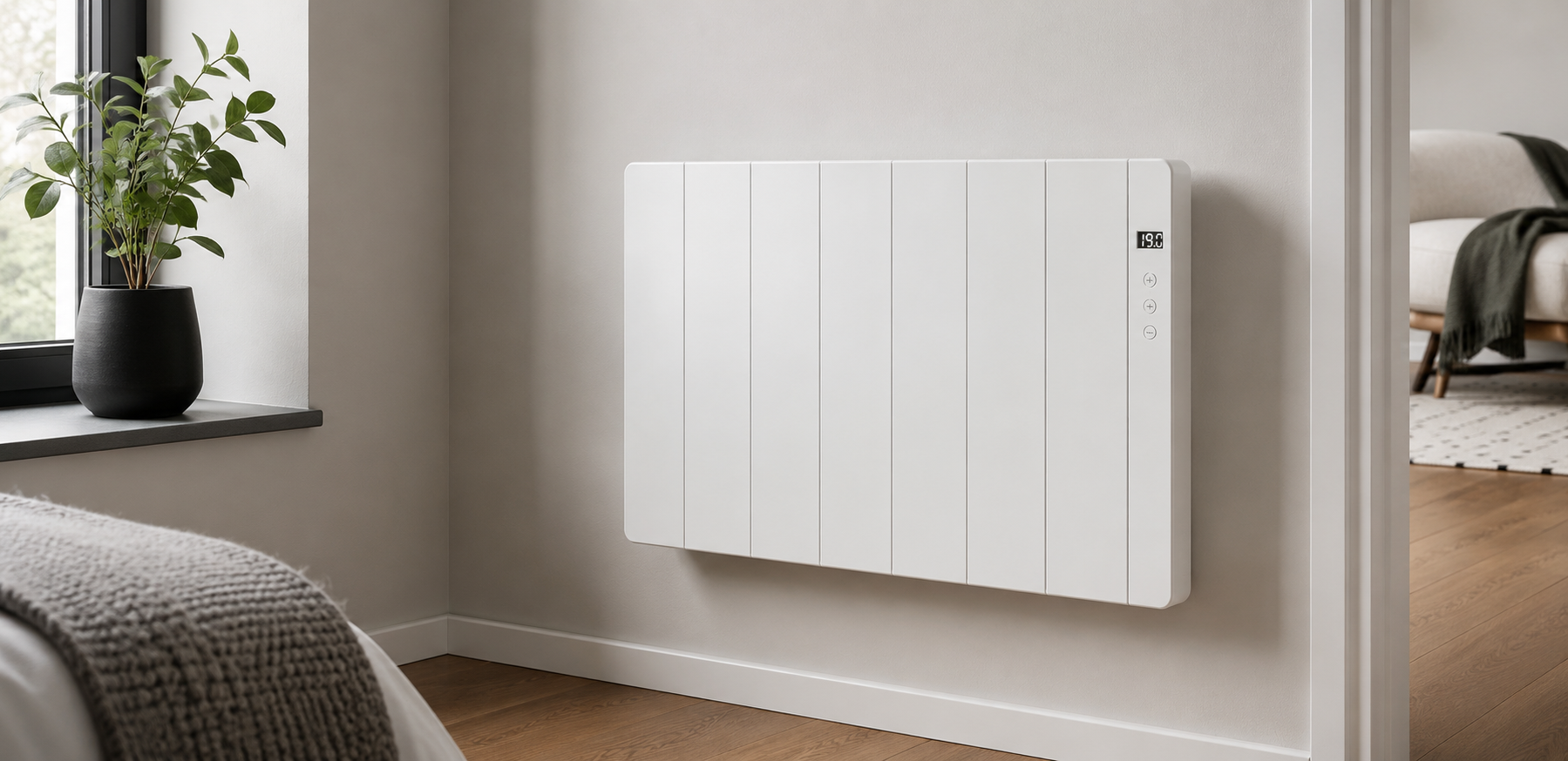 Image illustratrice de radiateur électrique